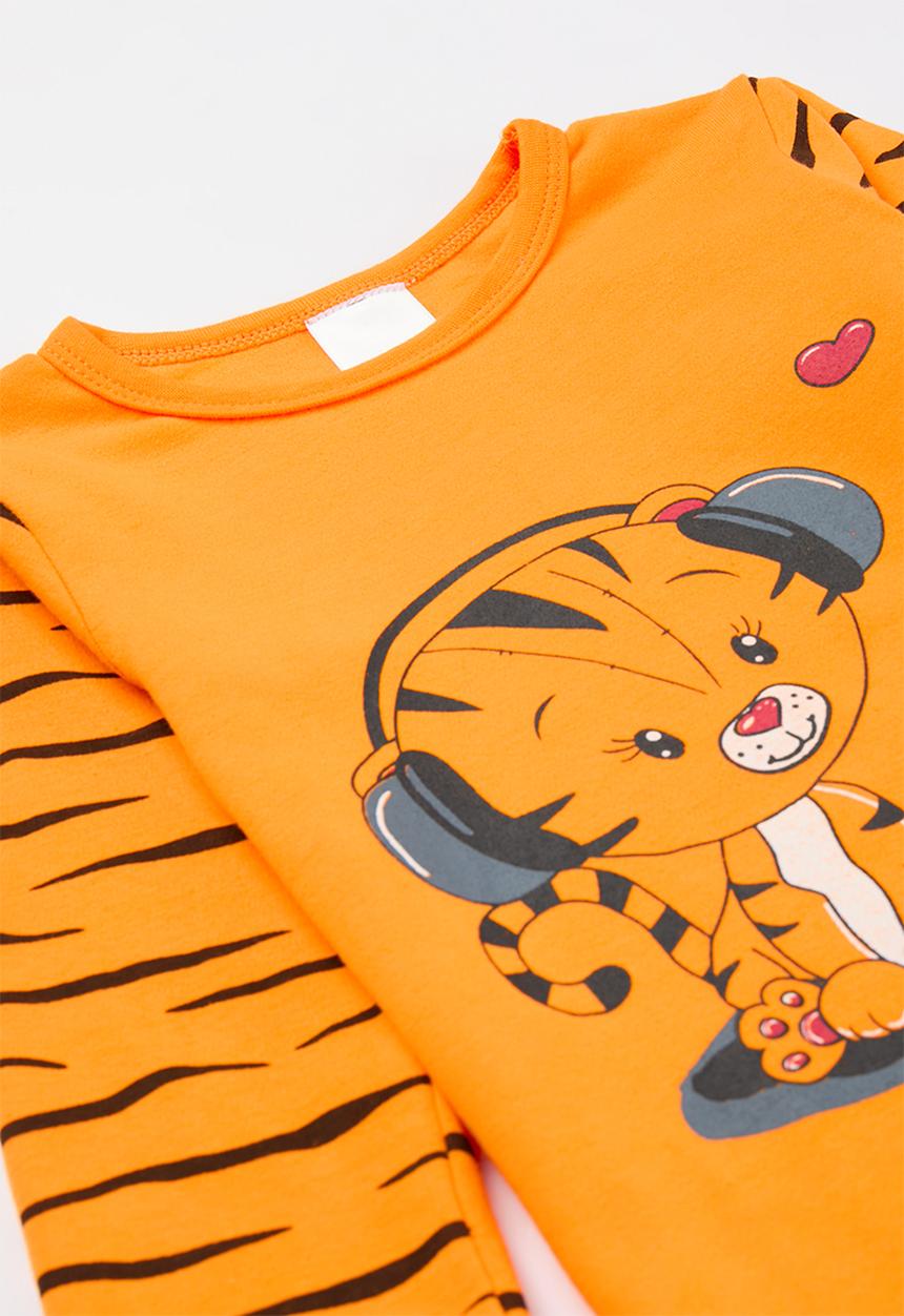 Pop Candy - Tiger print pj set - orange