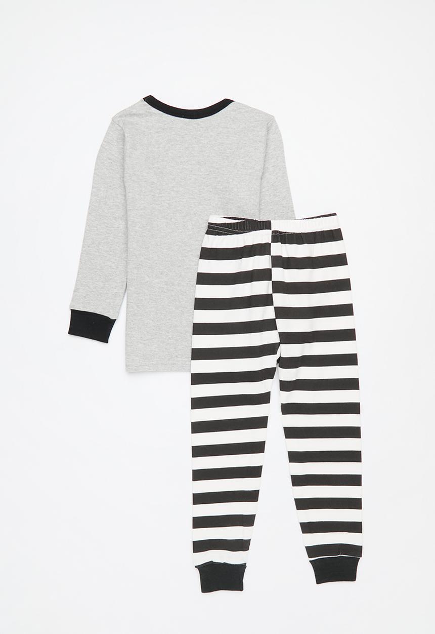 Pop Candy - Striped pj set - grey