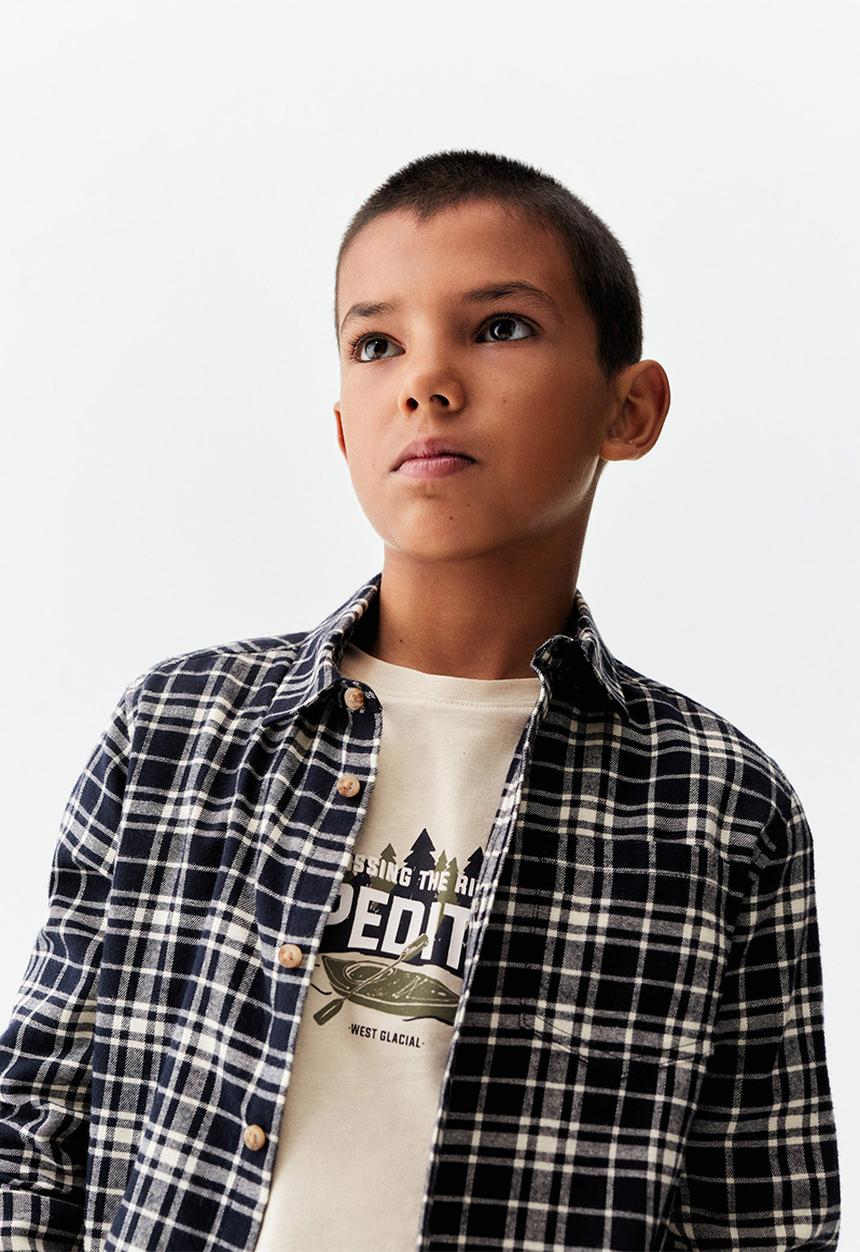 MANGO - T-shirt expe - sand