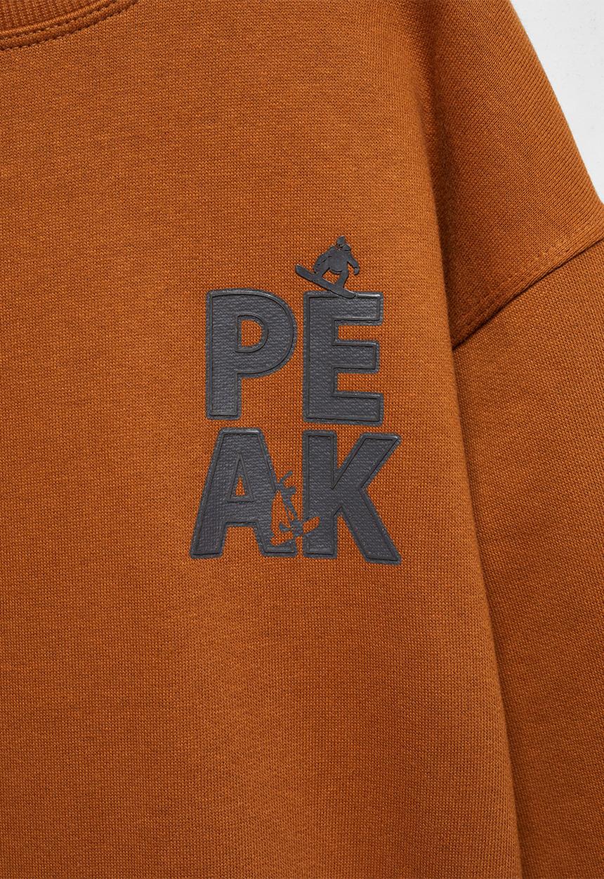 MANGO - Sweatshirt peak - ochre