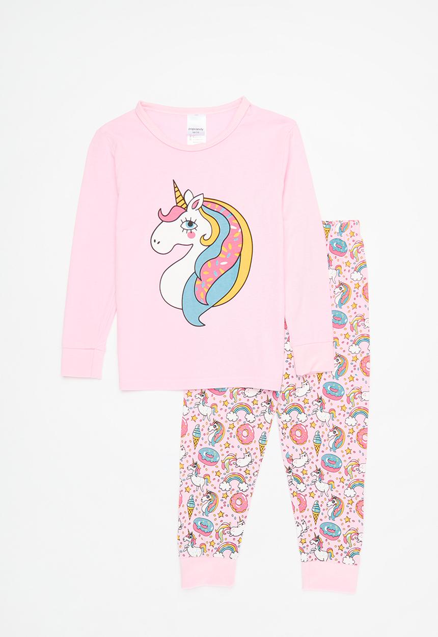 Pop Candy - Unicorn print pj set - pink