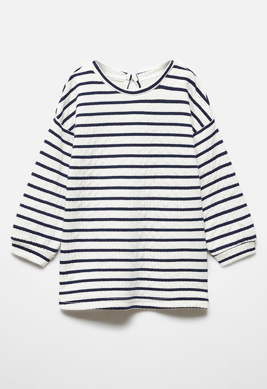 MANGO - Dress stripesb - navy