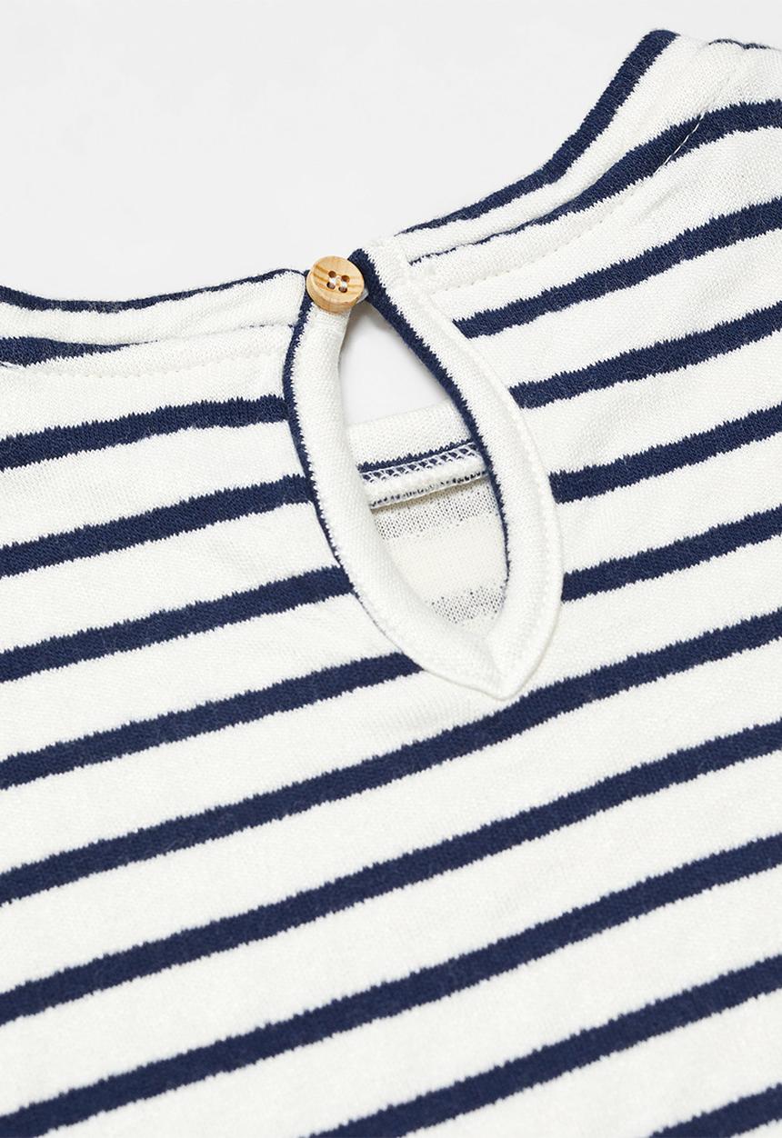 MANGO - Dress stripesb - navy