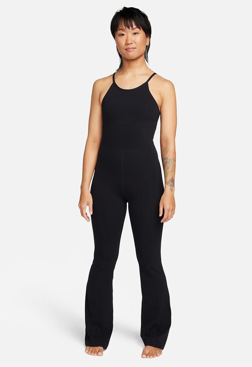 Nike - Nike Zenvy Women's Dri-FIT Full-Length Flared Bodysuit - Black