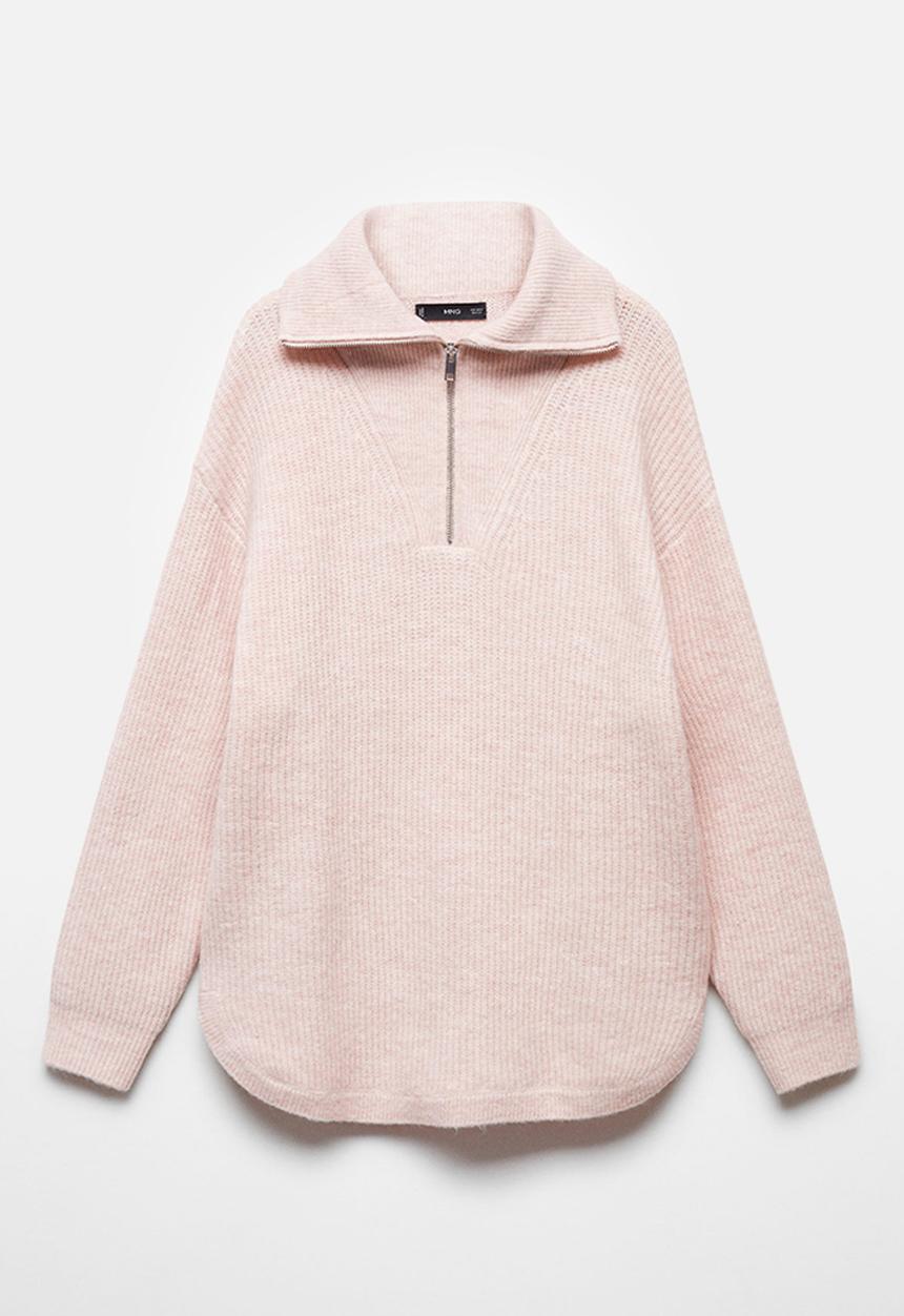 MANGO - Plus sweater canet - light pastel pink