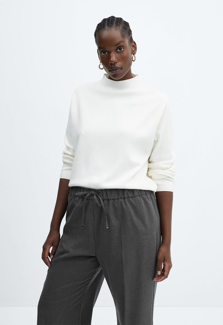 MANGO - Plus trousers lazy - medium gray
