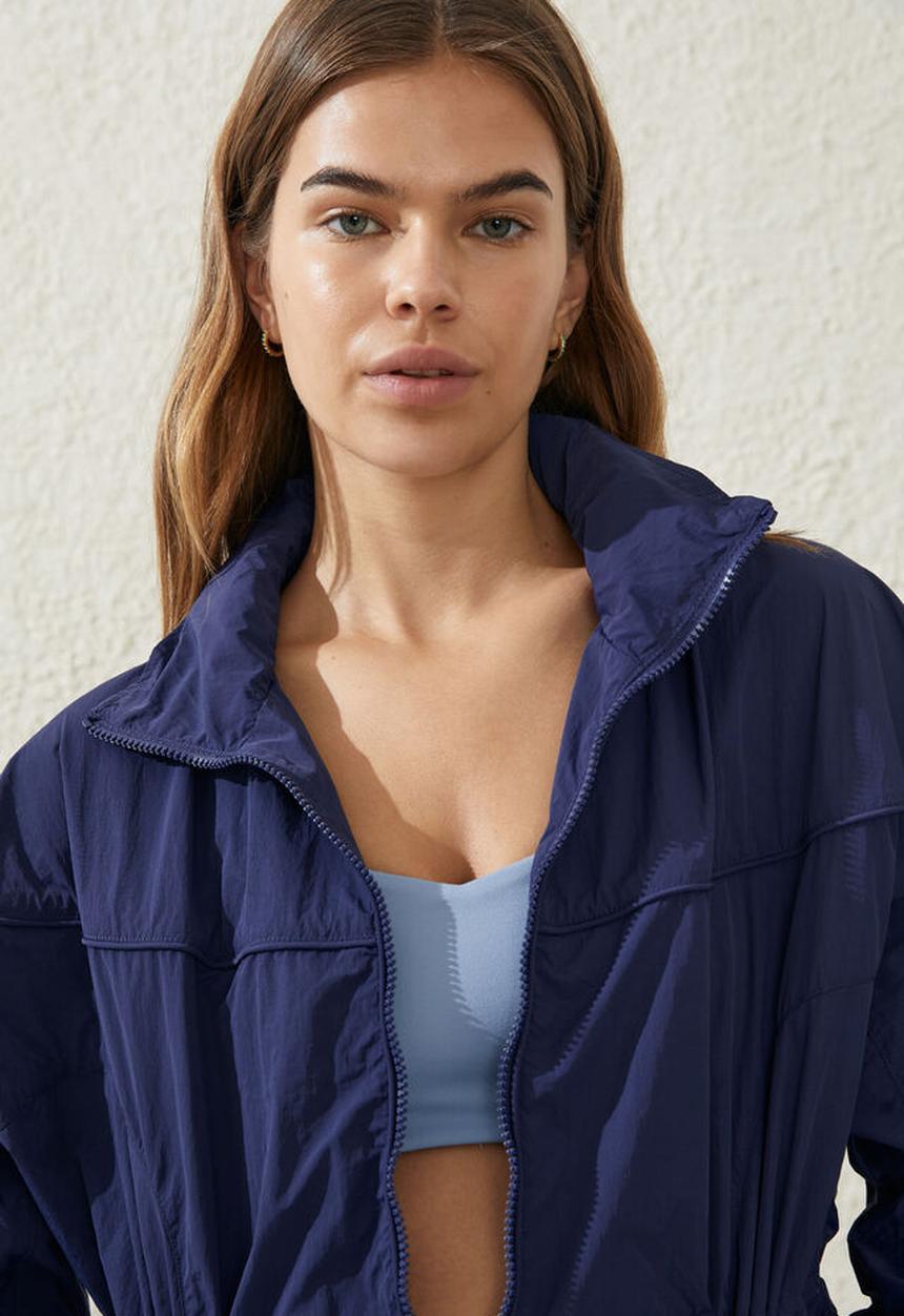 Cotton On - Longline anorak - quiet sky