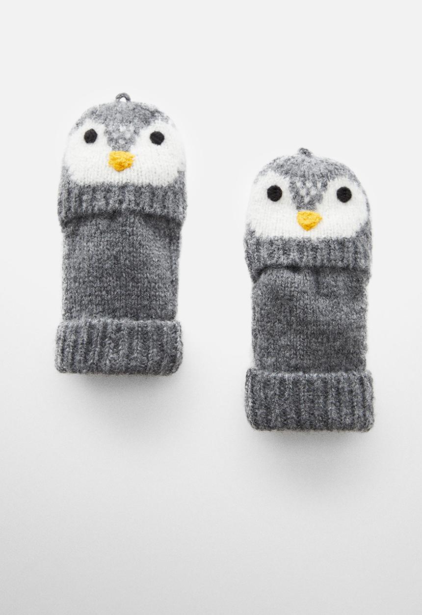 MANGO - Gloves pingum - grey