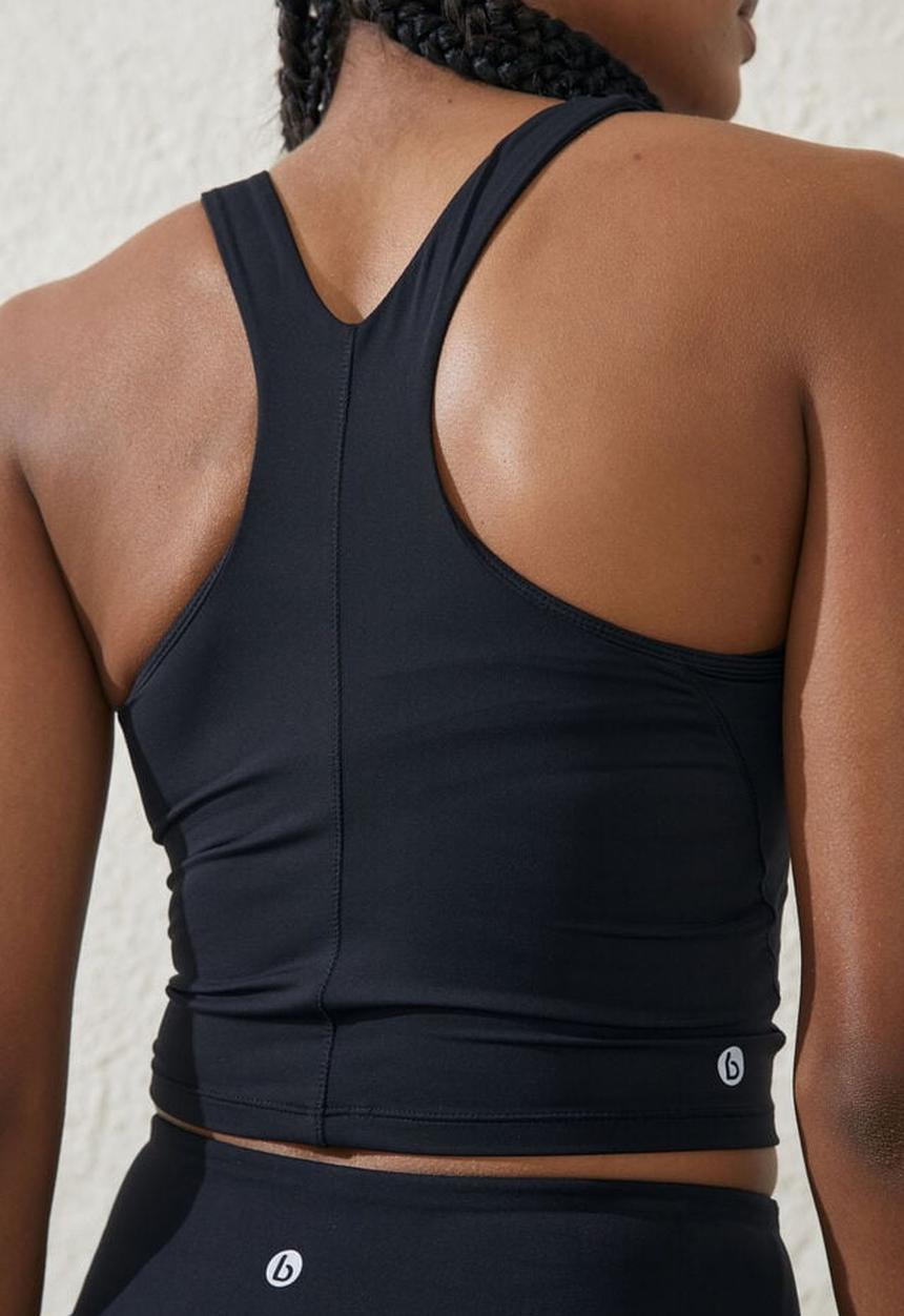 Cotton On - Ultra luxe active tank - black