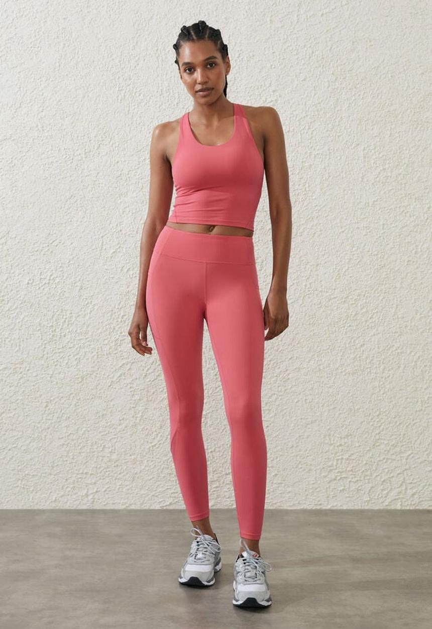 Cotton On - Ultra luxe active tank - winter red