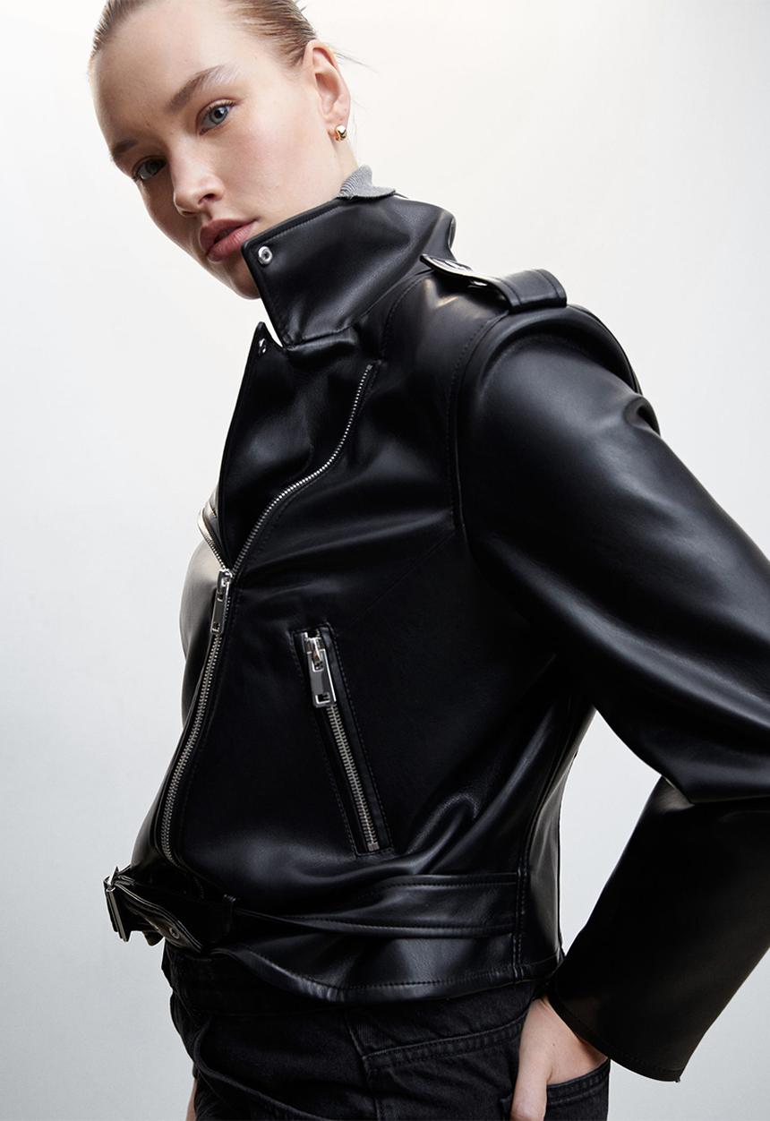 MANGO - Plus jacket fest - black