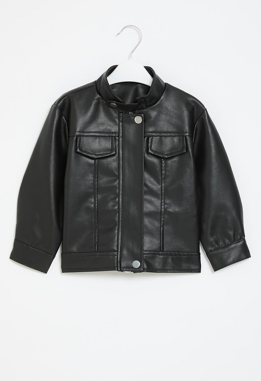 Pop Candy - Faux leather jacket - black