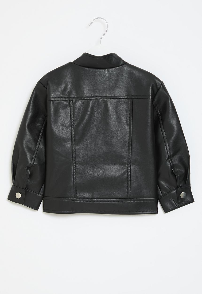 Pop Candy - Faux leather jacket - black