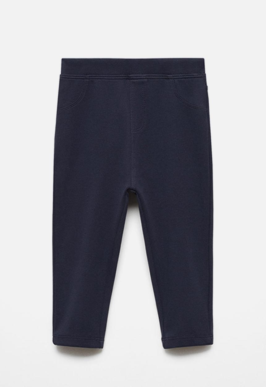 MANGO - Leggings terry - navy