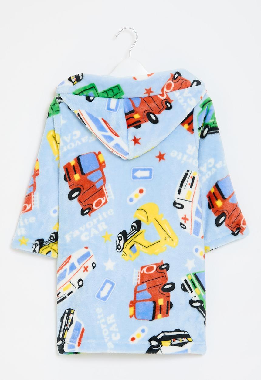 Pop Candy - Printed hooded gown - blue