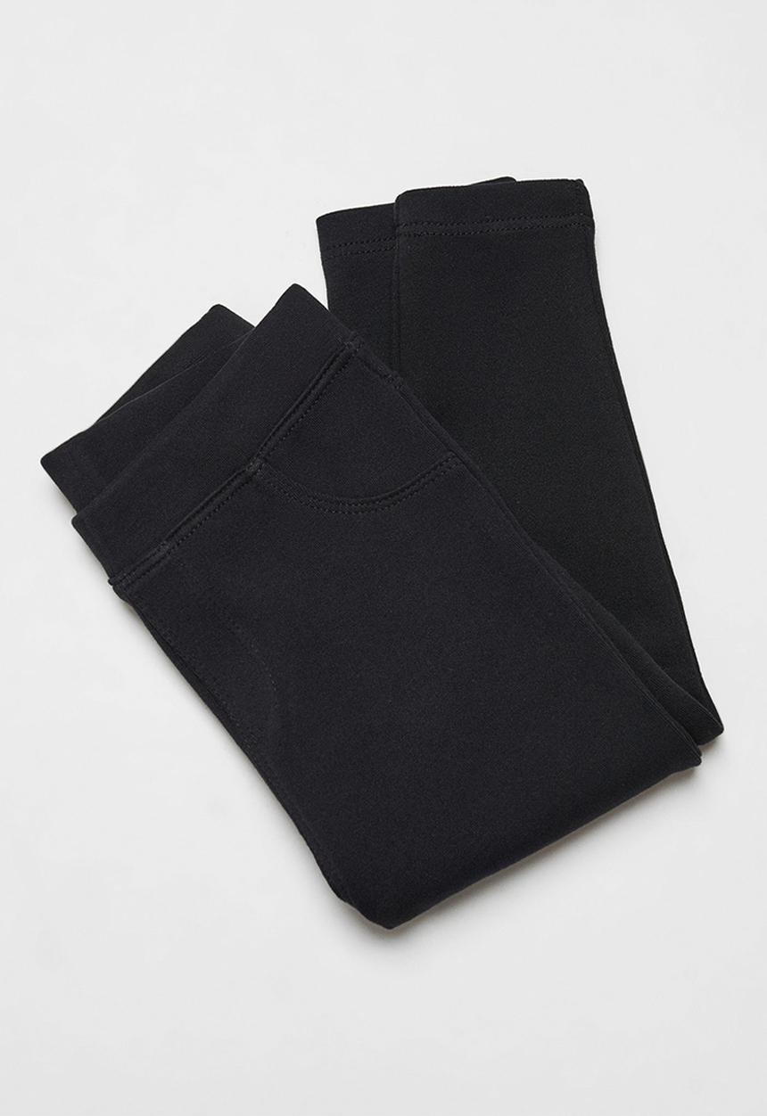 MANGO - Leggings terry - black