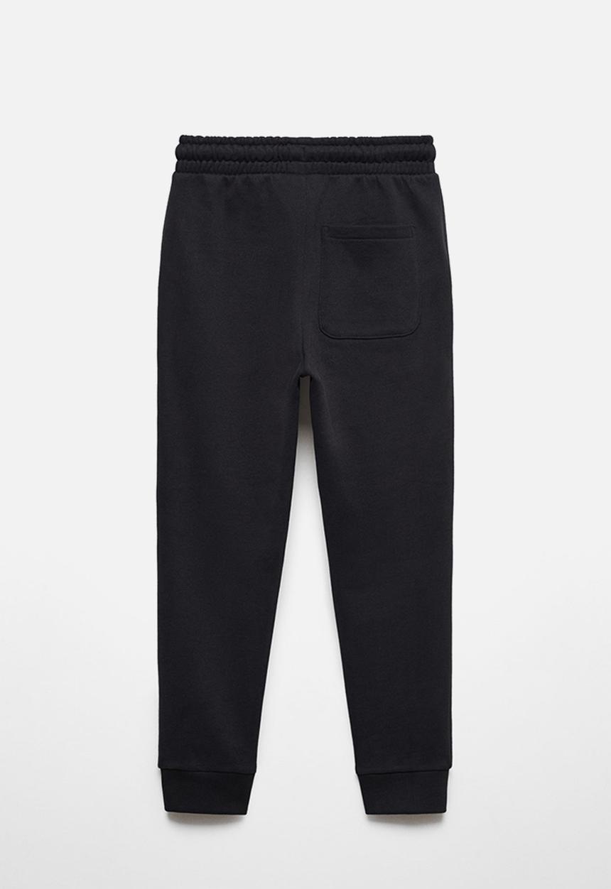 MANGO - Trousers warm - black