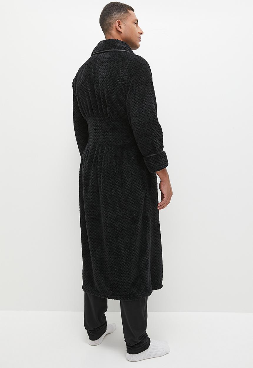 basicthread - Plush robe - black