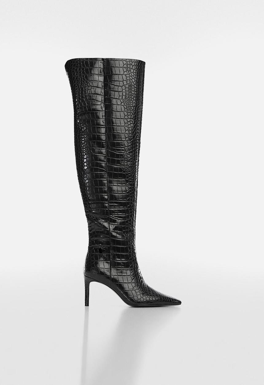 MANGO - Avatar over the knee boot - black