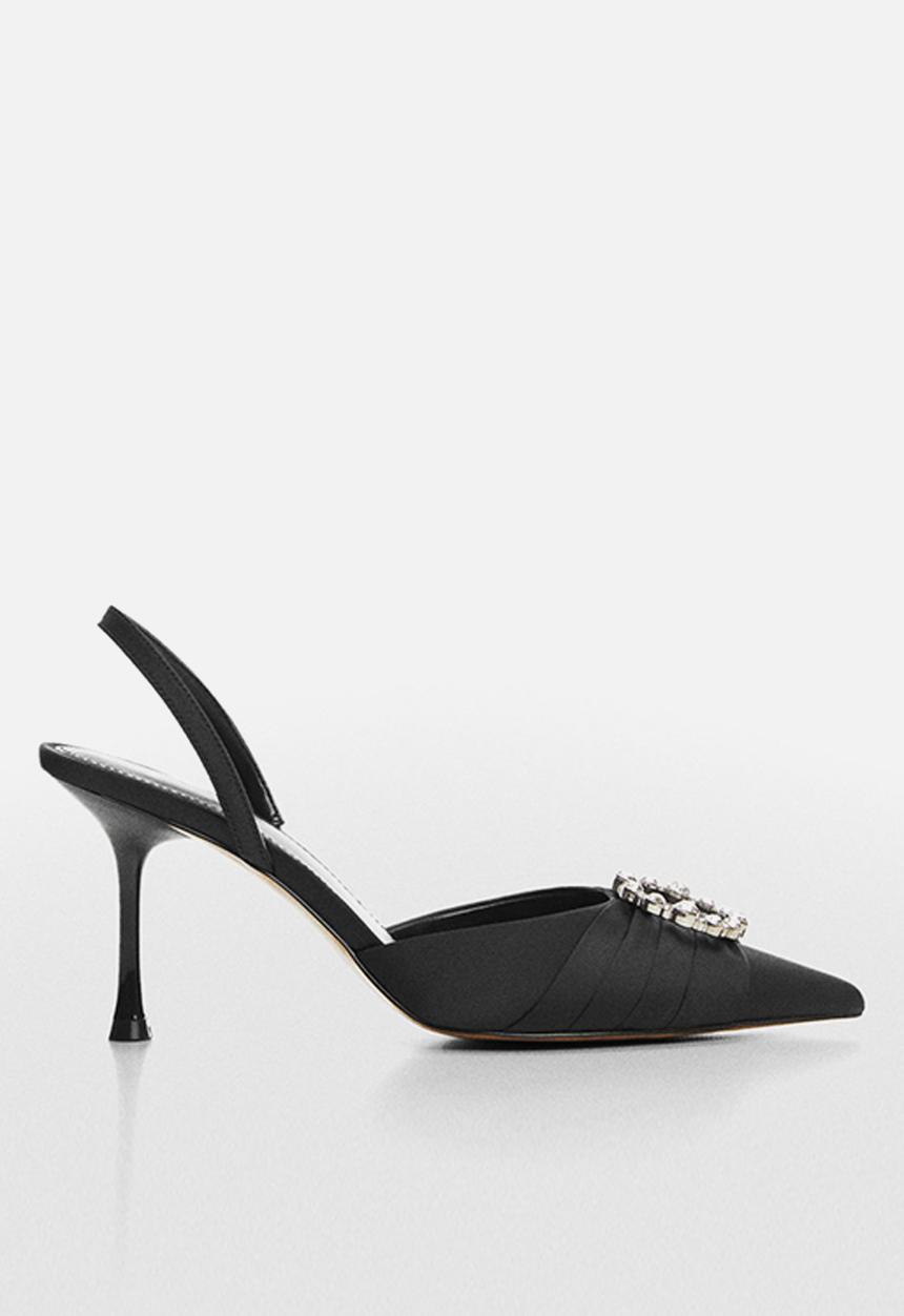 MANGO - Row-a slingback court - black