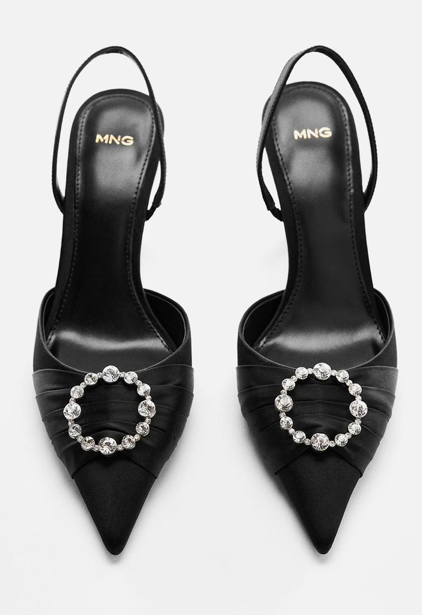 MANGO - Row-a slingback court - black