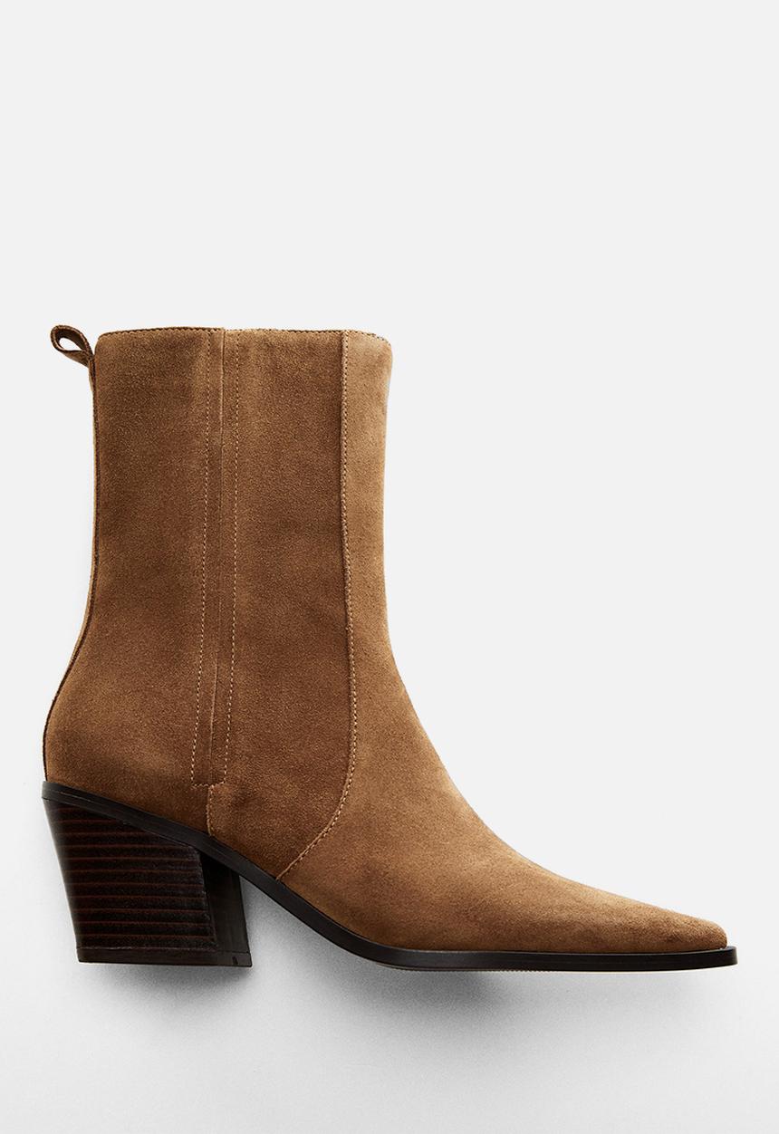 MANGO - Stretchy1 ankle boot - medium brown