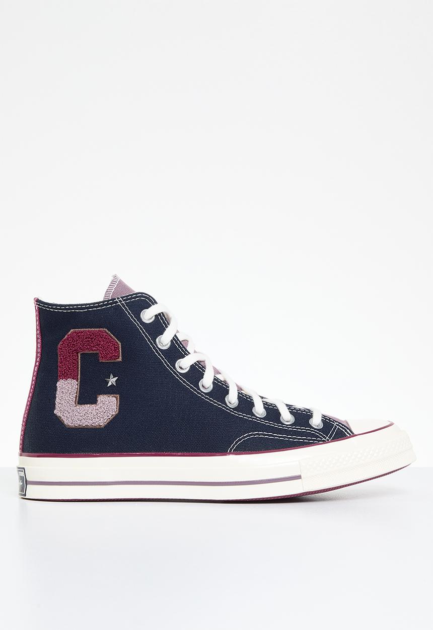 Chuck 70 hi - Obsidian / legend berry / egret wordmark C