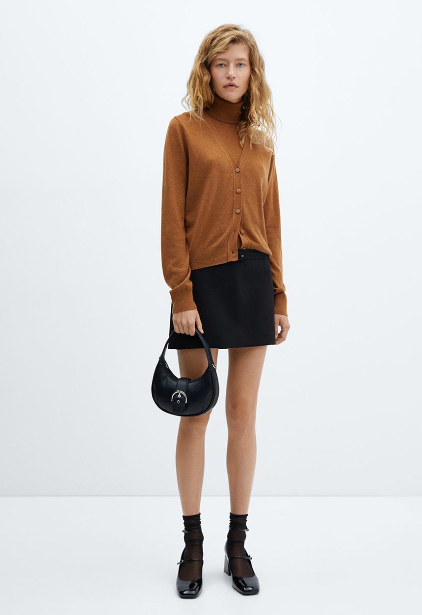 MANGO - Bag mch puffy - black