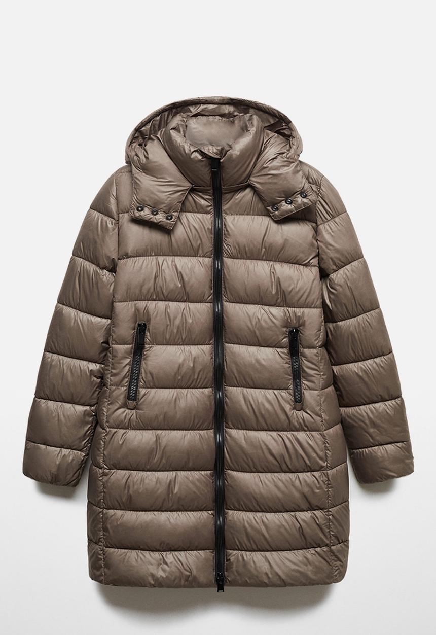 MANGO - Anorak bego - medium brown