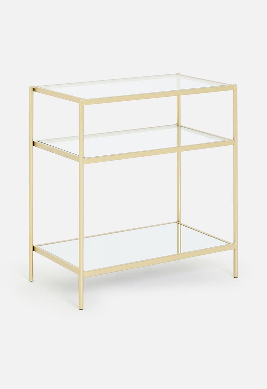 Sixth Floor - Sterling bedside table - gold