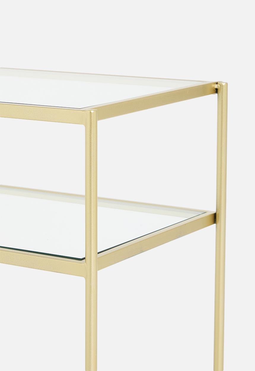 Sixth Floor - Sterling bedside table - gold