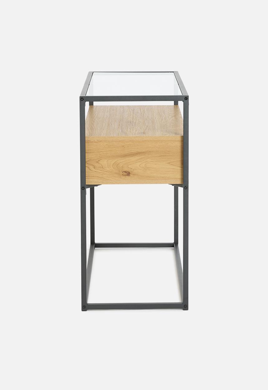 Sixth Floor - Madden console table - natural & black