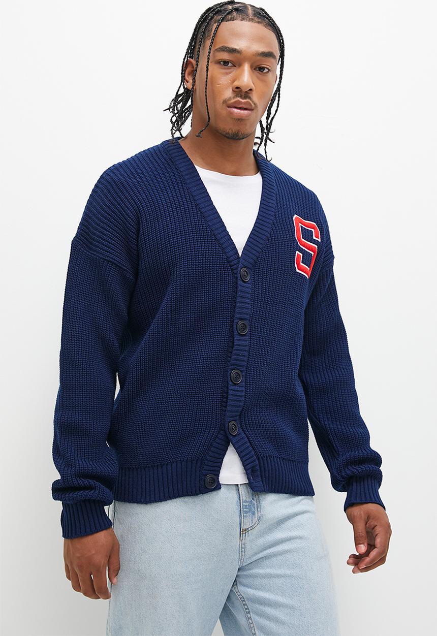 STYLE REPUBLIC - Chunky preppy cardigan - navy
