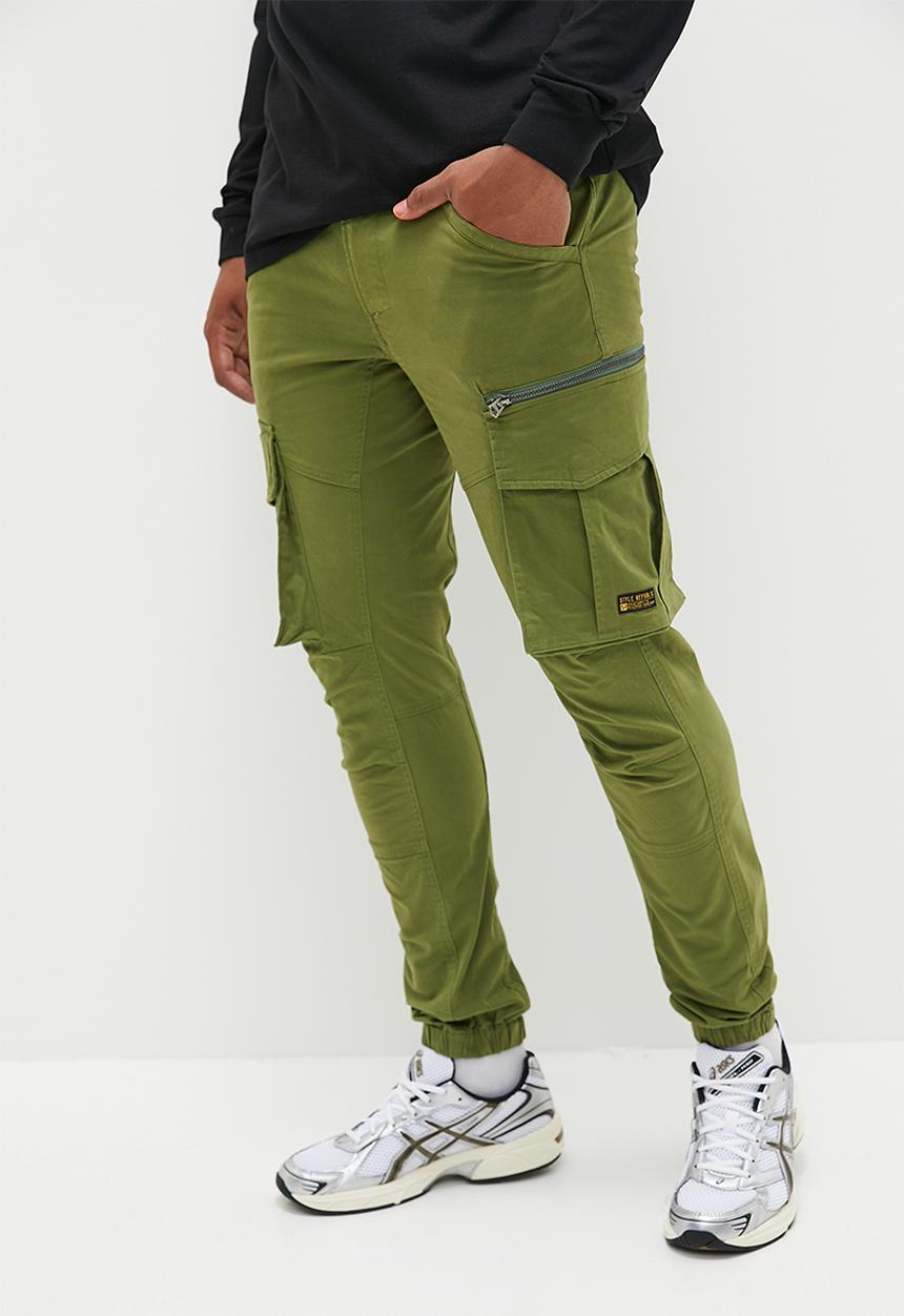 STYLE REPUBLIC - Elton elasticated fashion utility pant - khaki