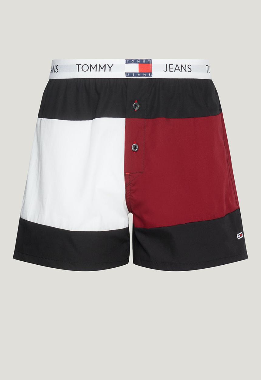 Tommy Hilfiger - Woven Boxer Color Block - Black