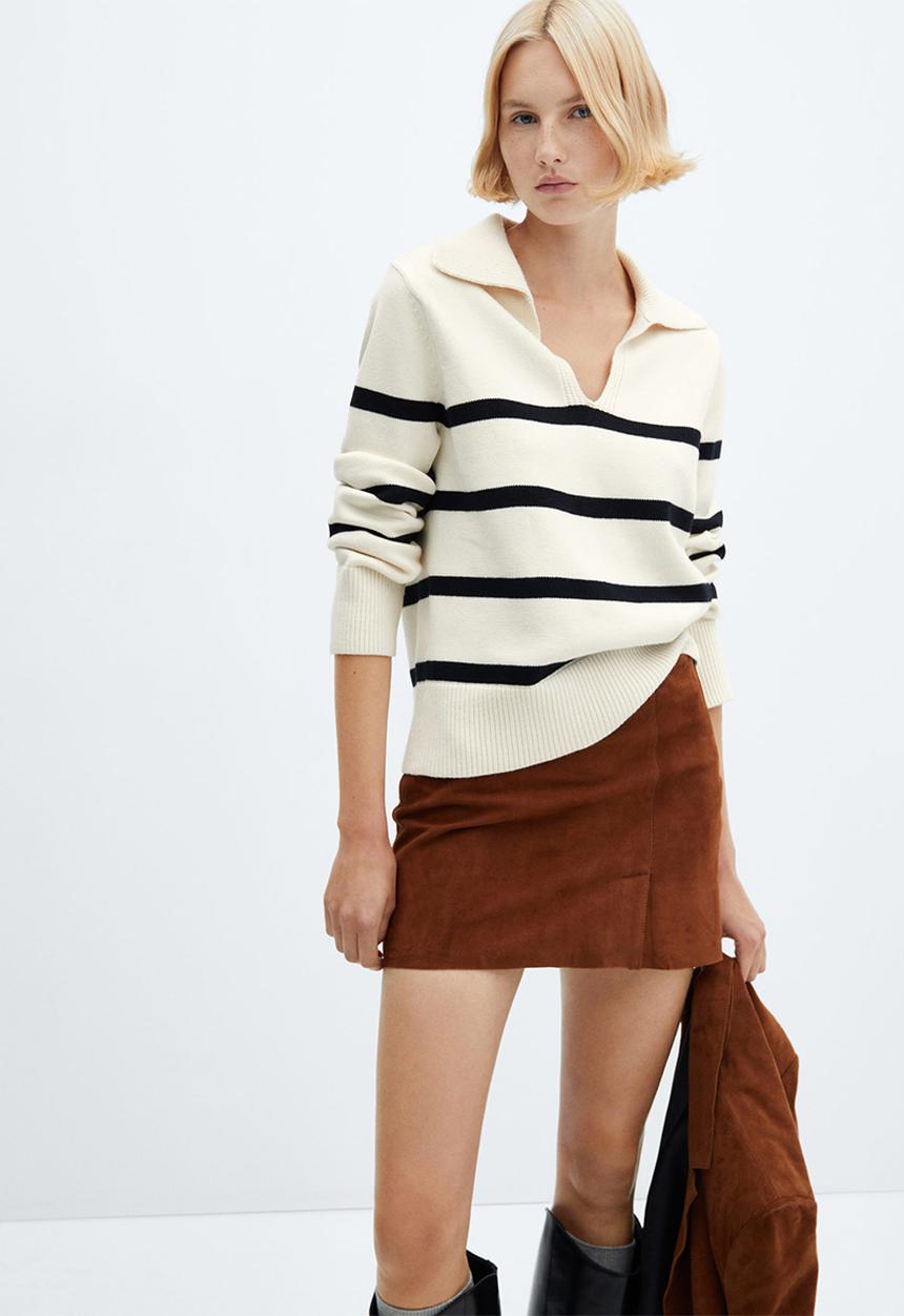 MANGO - Sweater Velero - Light Beige