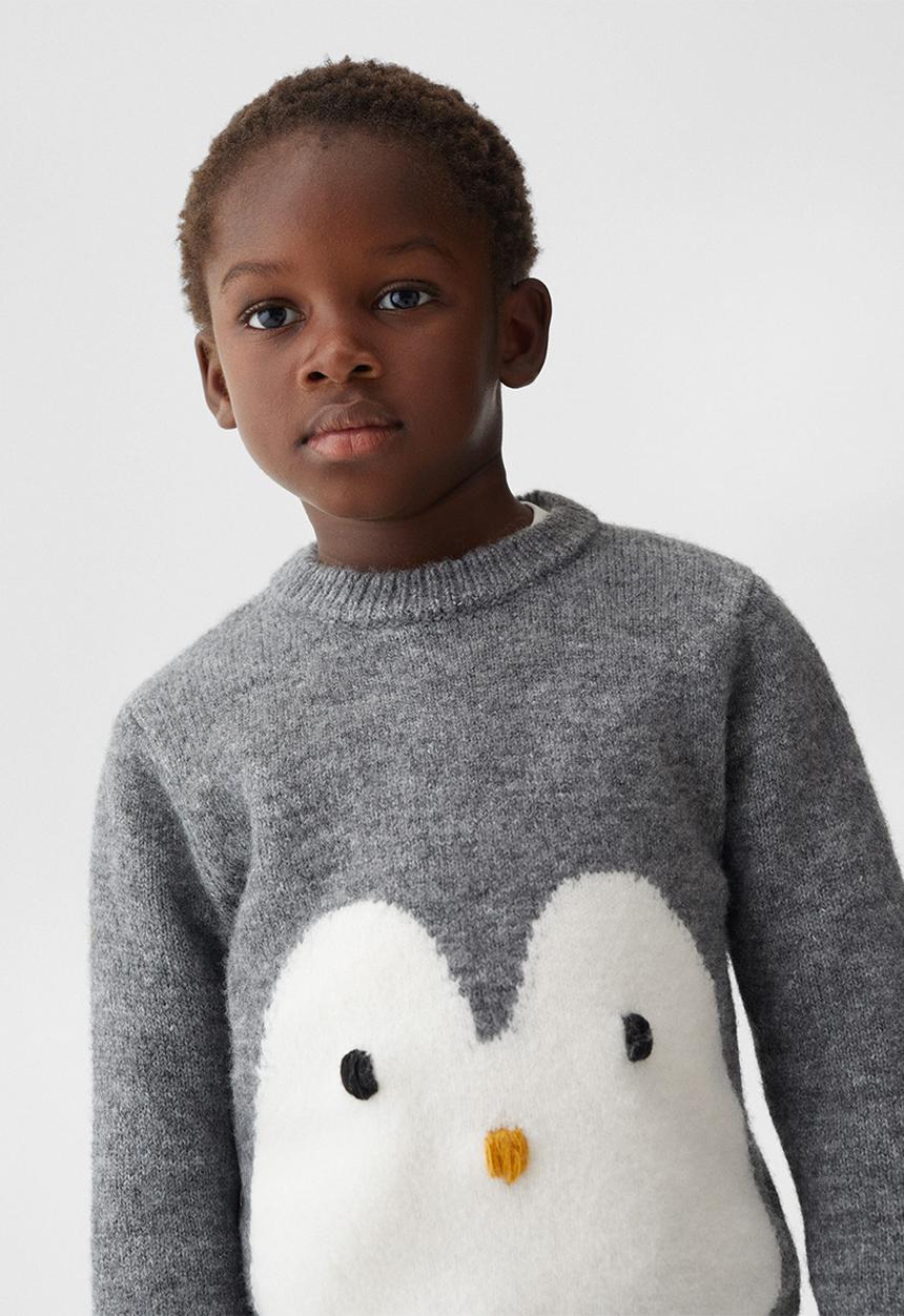 MANGO - Sweater pingu2 - grey