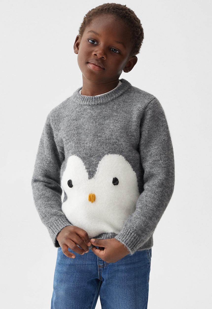 MANGO - Sweater pingu2 - grey