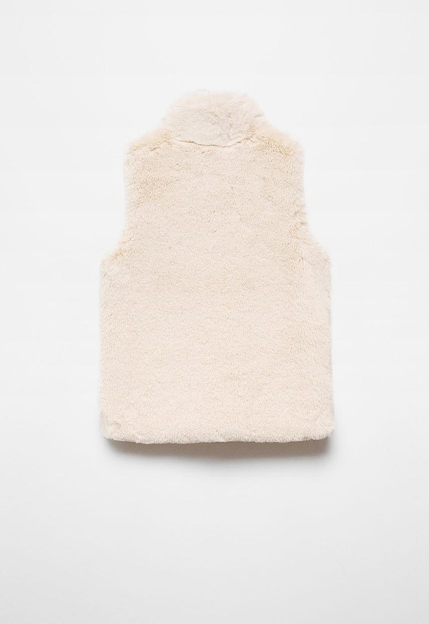 MANGO - Waistcoat canela - beige