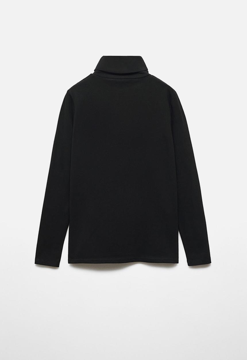 MANGO - T-shirt turbo - black