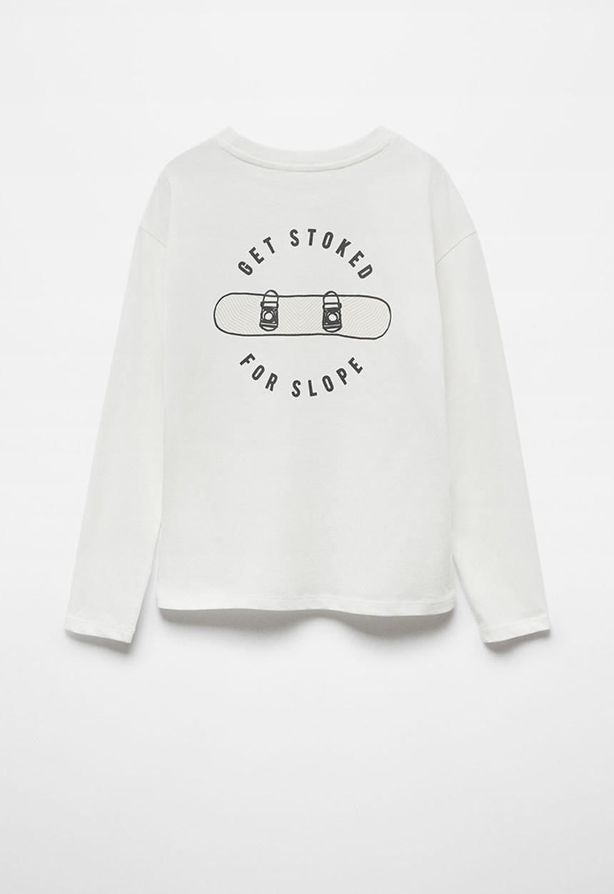 MANGO - T-shirt limits - offwhite
