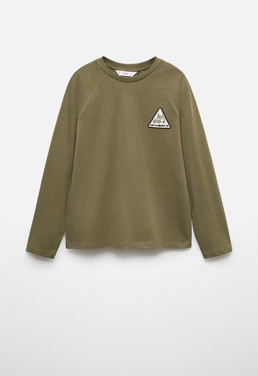 MANGO - T-shirt wild - khaki
