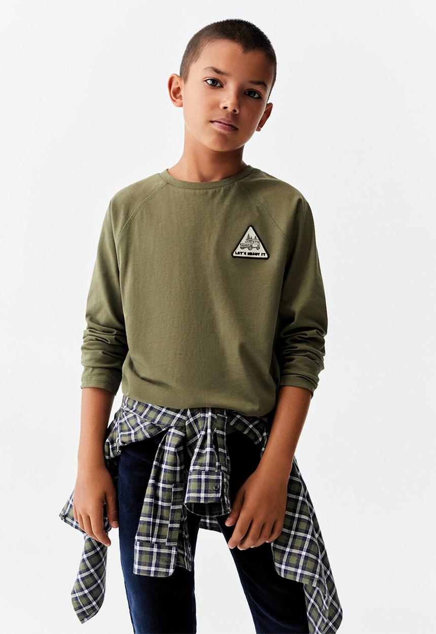 MANGO - T-shirt wild - khaki