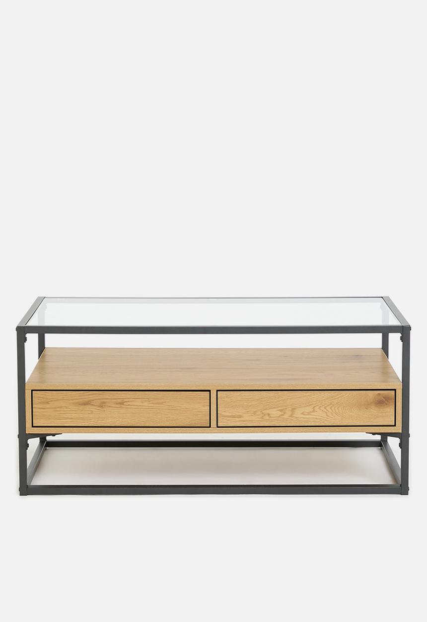 Sixth Floor - Madden coffee table - natural & black
