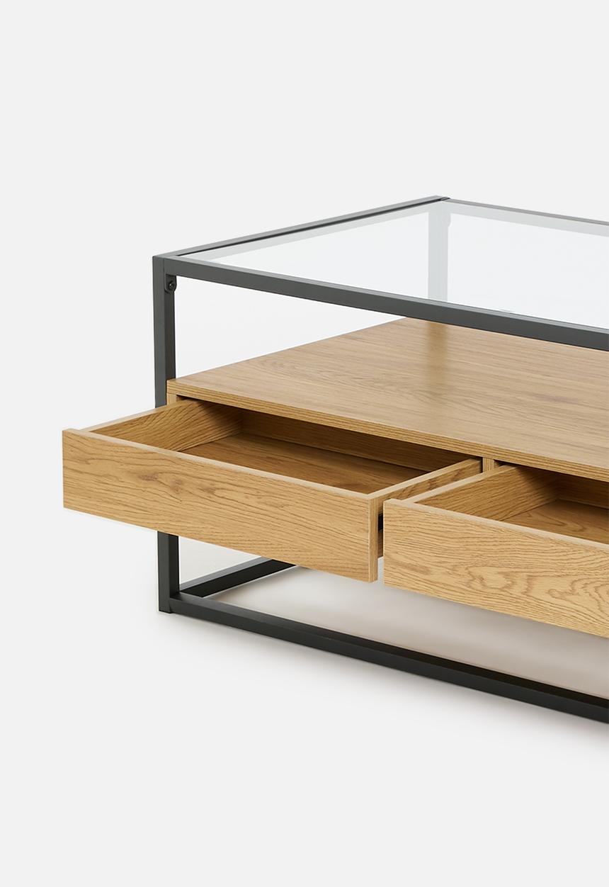 Sixth Floor - Madden coffee table - natural & black