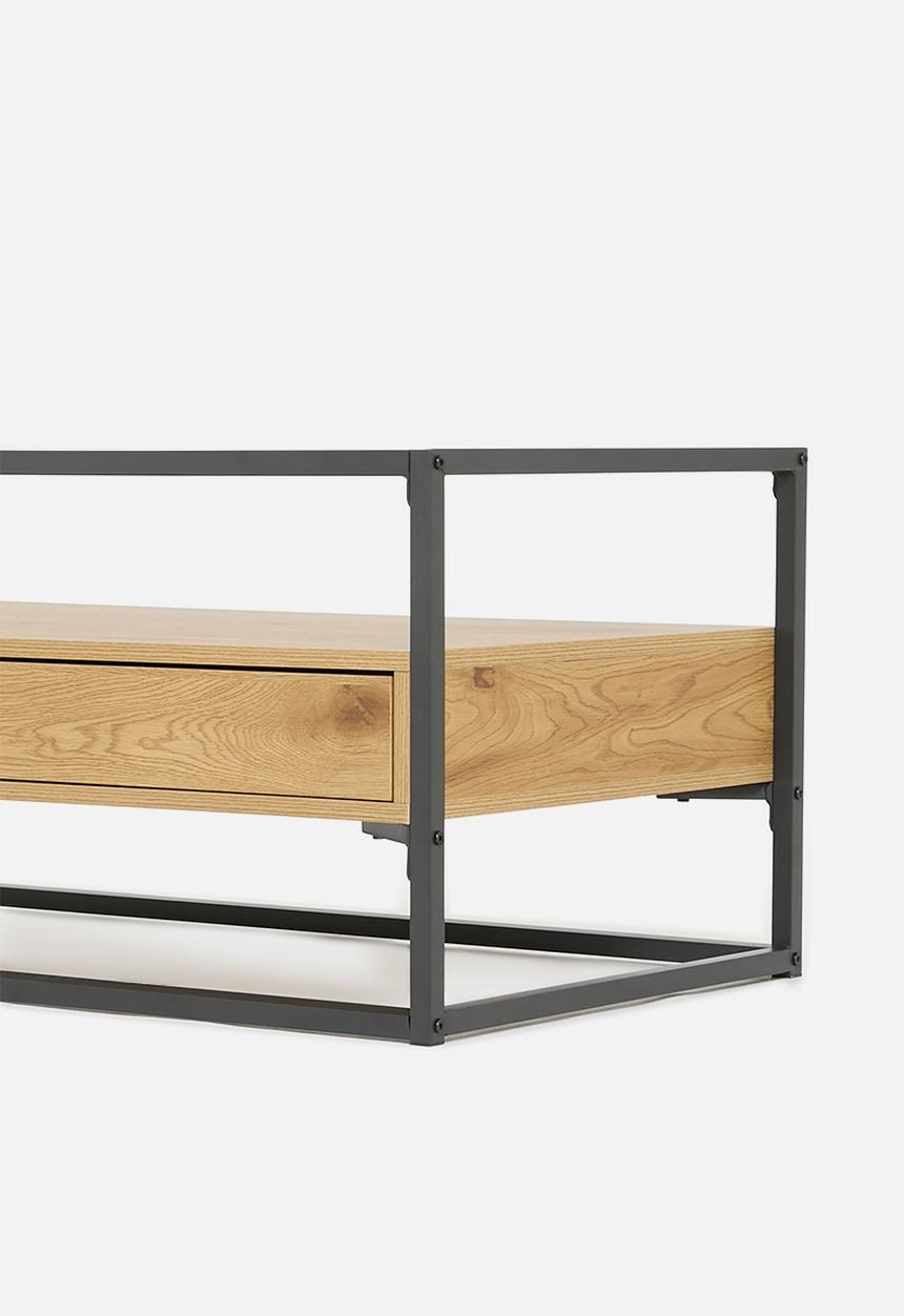 Sixth Floor - Madden coffee table - natural & black