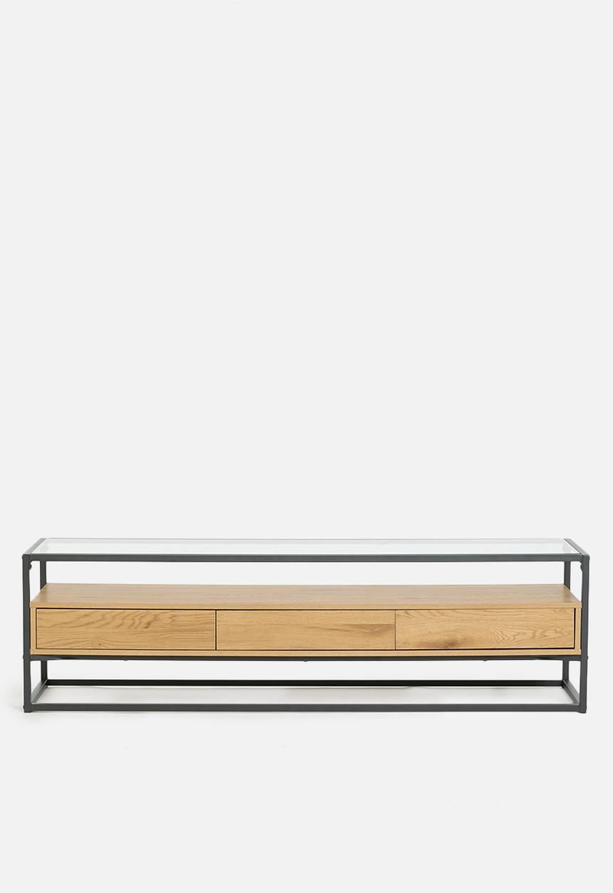 Sixth Floor - Madden TV unit - natural & black
