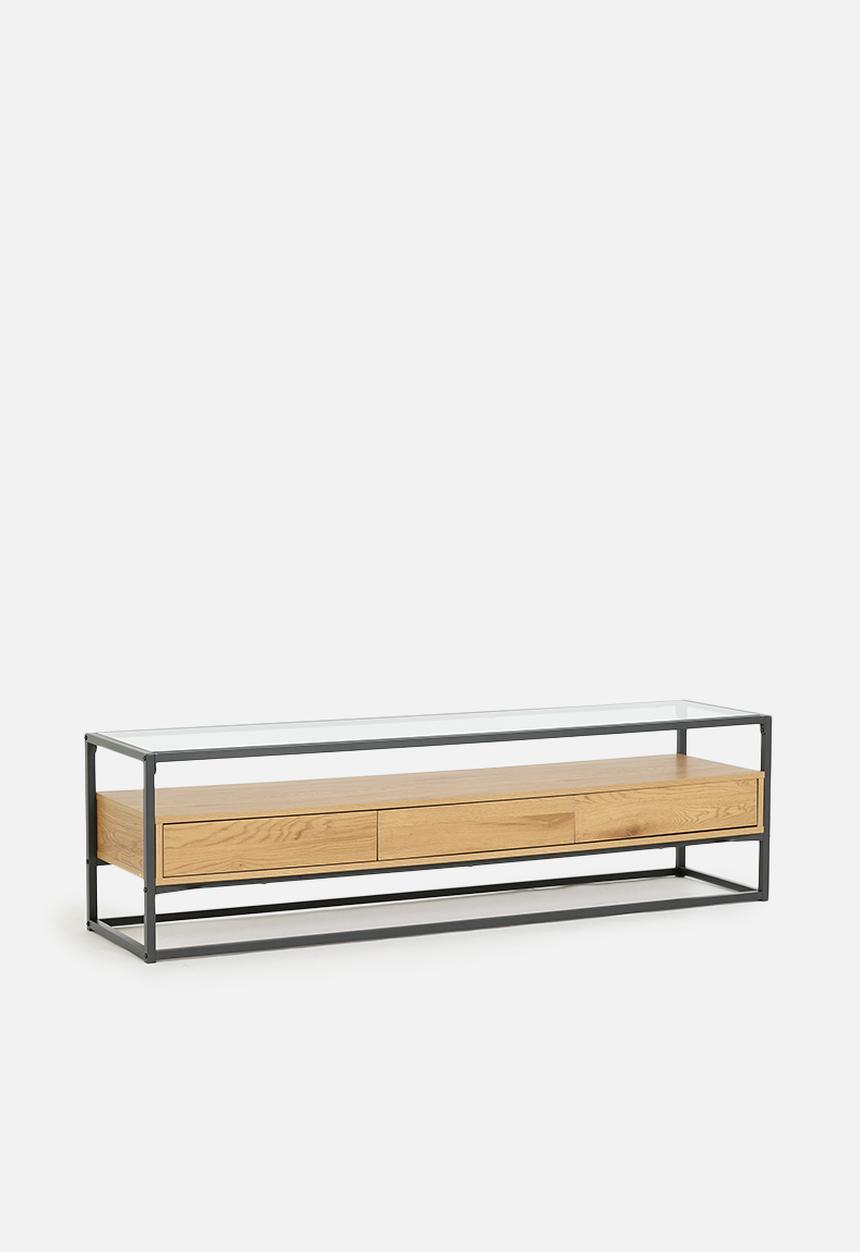 Sixth Floor - Madden TV unit - natural & black