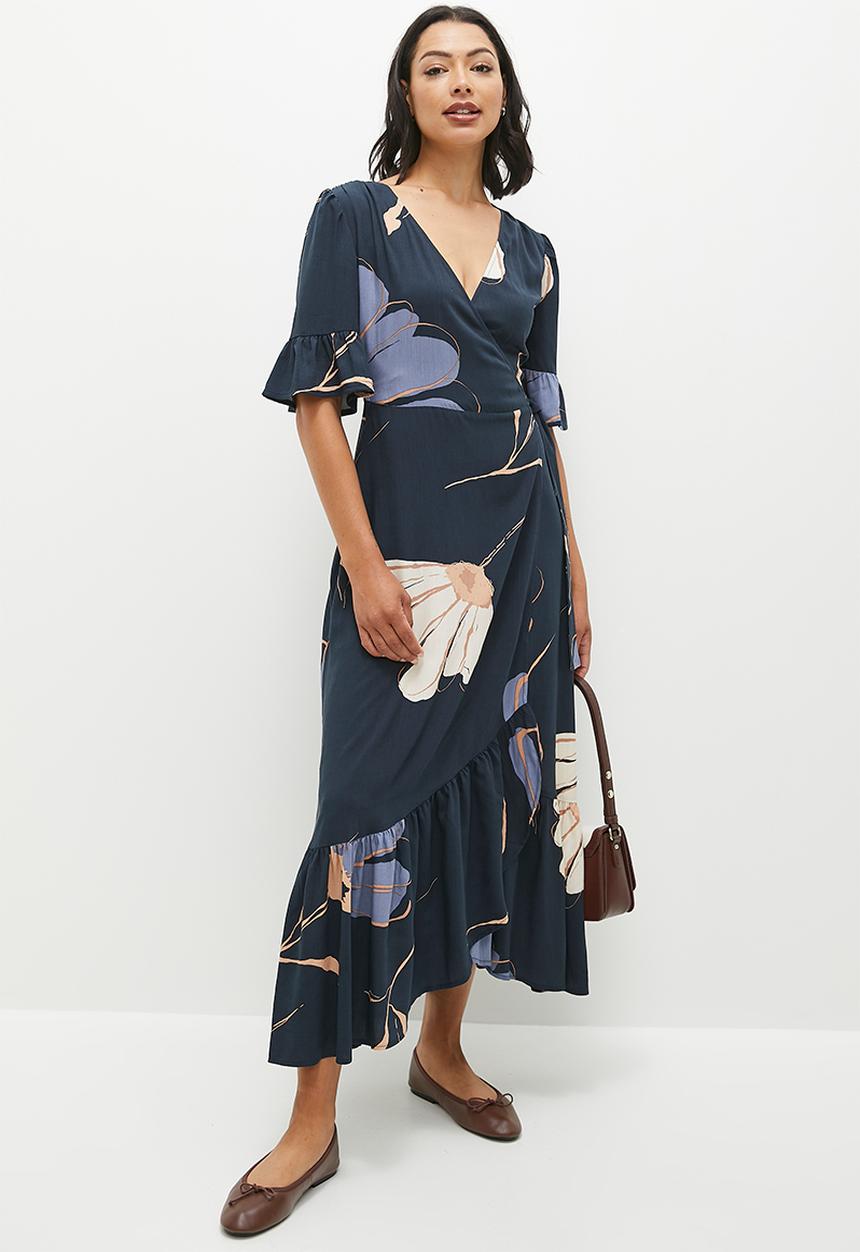 edit - Wrap maxi dress - ornate floral
