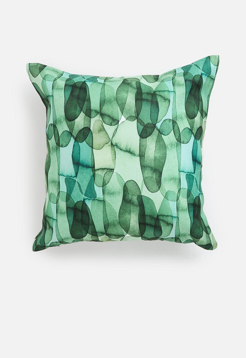 Grey Gardens - Petals Cushion Cover - Green